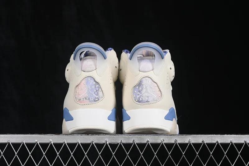 All categories Air Jordan Jordan series basketball shoes Air Jordan 6 Atmos x Air Jordan 6 Retro "Sashiko" AJ6 Joe 6 milk white blue Sashiko embroidery IR7255-110
